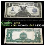 1899 "Black Eagle" $1 large size Blue Seal Silver