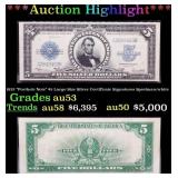 1923 "Porthole Note" $5 Large Size Silver Certific