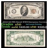 1934A $10 FRN Hawaii WWII Emergency Currency Grade