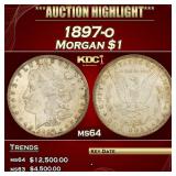 IC 1897-o Morgan Dollar $1 ms64 SEGS