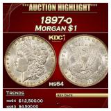 IC 1897-o Morgan Dollar $1 ms64 SEGS