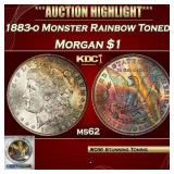 PCGS 1883-o Morgan Dollar Monster Rainbow Toned $1