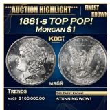 IC 1881-s Morgan Dollar TOP POP! $1 ms69 SEGS