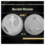 2022 Star Wars Rebel Alliance Crest 1 oz .999 Silv