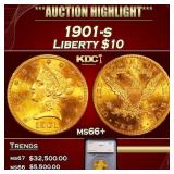 1901-s Gold Liberty Eagle $10 ms66+ SEGS