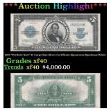 1923 "Porthole Note" $5 Large Size Silver Certific