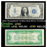 1934 "Funnyback" $1 Blue Seal Silver Certificate G
