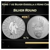 Kong 1 oz Silver Godzilla x Kong Coin