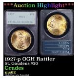 PCGS 1927-p Gold St. Gaudens Double Eagle OGH Ratt
