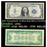 1934 "Funnyback" $1 Blue Seal Silver Certificate G