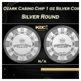 Ozark Casino Chip 1 oz Silver Coin