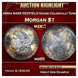 3 1890-s Morgan Dollar RARE REDFIELD Hoard Colorfu