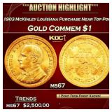 IC 1903 McKinley Louisiana Purchase Gold Commem Do