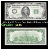 1934A $100 Green Seal Federal Reserve Note Grades