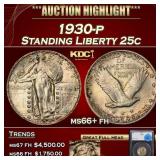 1930-p Standing Liberty Quarter 25c ms66+ fh SEGS