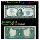 1899 Oncpapa Indian Chief  $5 Large Size Silver Ce
