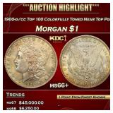 IC 1900-o/cc Top 100 Morgan Dollar Colorfully Tone