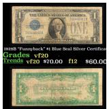 1928B "Funnyback" $1 Blue Seal Silver Certificate