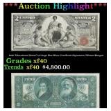 1896 "Educational Series" $2 Large Size Silver Cer