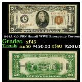 1934A $20 FRN Hawaii WWII Emergency Currency Grade