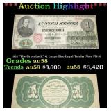 1862 "The Greenback" $1 Large Size Legal Tender No