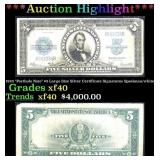 1923 "Porthole Note" $5 Large Size Silver Certific