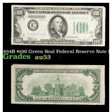 1934B $100 Green Seal Federal Reserve Note Mule Gr