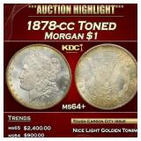 IC 1878-cc Morgan Dollar Toned $1 ms64+ SEGS
