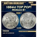 IC 1884-o Morgan Dollar TOP POP! $1 ms68 SEGS