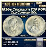 1936-s Cincinnati Old Commem Half Dollar TOP POP!