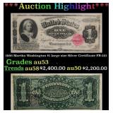 1886 Martha Washington $1 large size Silver Certif