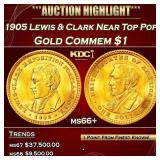 IC 1905 Lewis & Clark Gold Commem Dollar Near Top