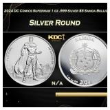 2024 DC Comics Superman 1 oz .999 Silver $5 Samoa