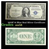 1935F $1 Blue Seal Silver Certificate Grades Choic