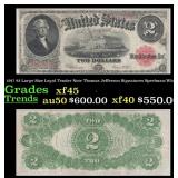 1917 $2 Large Size Legal Tender Note Thomas Jeffer