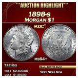1898-s Morgan Dollar 1 ms64+ SEGS