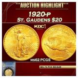 PCGS 1920-p Gold St. Gaudens Double Eagle $20 ms62
