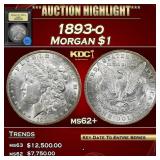 1893-o Morgan Dollar $1 Select Unc USCG