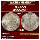 1887-o Morgan Dollar $1 ms64+ SEGS