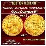 IC 1903 Jefferson Louisiana Purchase Gold Commem D