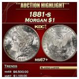 YC 1881-s Morgan Dollar $1 ms67+ SEGS