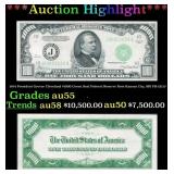 1934 President Grover Cleveland $1000 Green Seal F