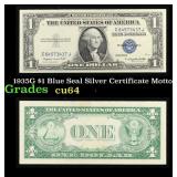 1935G $1 Blue Seal Silver Certificate Grades Choic