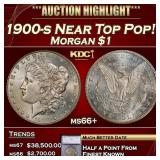 1900-s Morgan Dollar Near Top Pop! $1 ms66+ SEGS