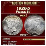 1926-d Peace Dollar 1 ms65+ SEGS