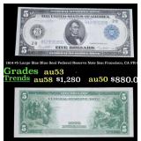 1914 $5 Large Size Blue Seal Federal Reserve Note