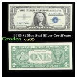 1957B $1 Blue Seal Silver Certificate Grades Gem C