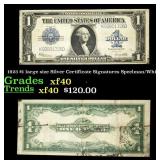1923 $1 large size Silver Certificate Grades xf Si