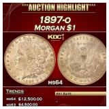 IC 1897-o Morgan Dollar $1 ms64 SEGS