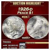 YC 1926-d Peace Dollar $1 ms65+ SEGS